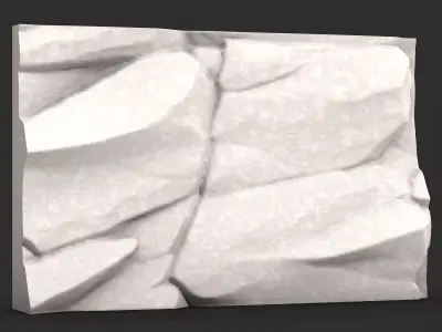 Raw Rockface Wall Scene Geometry 3D print model purchase