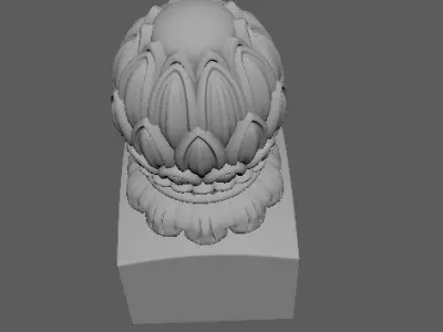 baluster statue 3D model