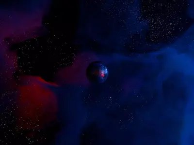 Celestial Rift Nebula HDRI 12k 360 degree 3D model