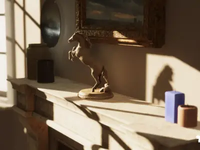 English Cottage Low-poly 3D model