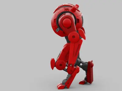 COMBAT DROID OZ-200  RIGGED 3D model