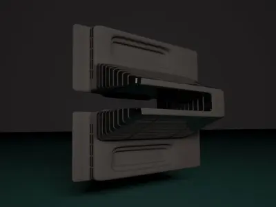 Floating Hotel 3D model