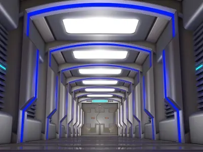 Sci Fi Corridor   3D model