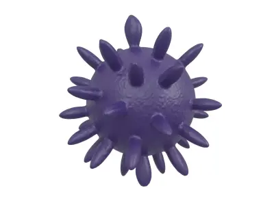 Virus v4 007 Low-poly 3D model