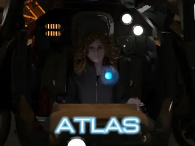 ATLAS  Jennifer Lopez  3D Character on Mech Suit  3D model