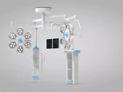 Surgical Lighting System 3D model