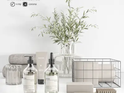 modern bathroom collection 3D Model Pack