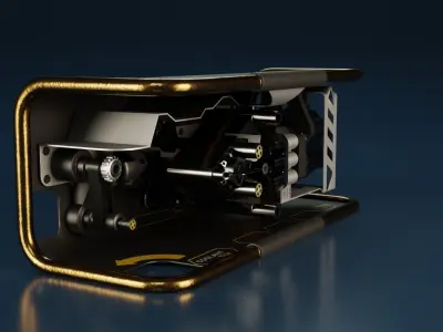 Sci-Fi Power Generator - box1 Low-poly 3D model