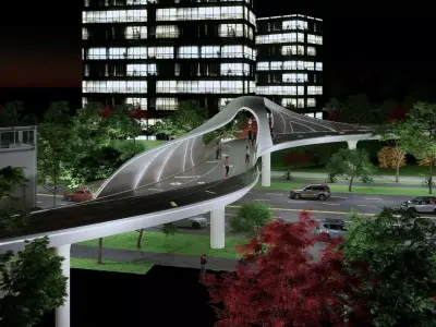 Pedestrian Bridge -B2 3D model