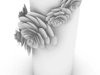 flower 3d model  3D print model