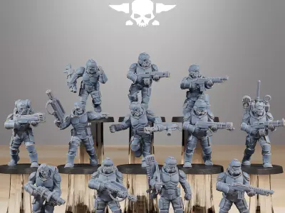 Vaskar Infantry Builder Kit  3D print model