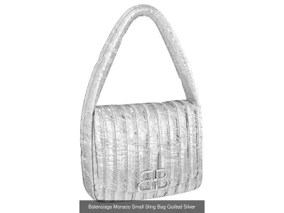 Balenciaga Monaco Small Sling Bag 3D Model Pack