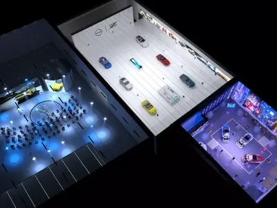 THE SPACE Dubai Event Venue High Poly 3D Model 3ds Max 3D model