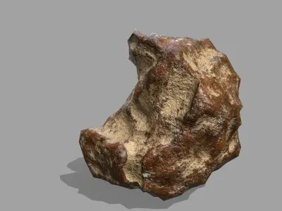 Rock Set Low-poly 3D model 9
