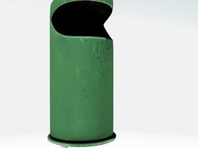 Trashcan trash can 3D model