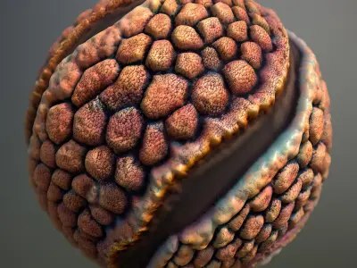 Material Skin Alien 12 Seamless PBR Texture Texture