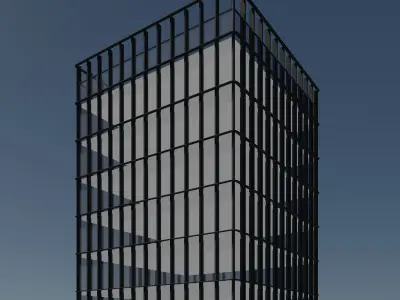 Building facade in concept 2403 3D model