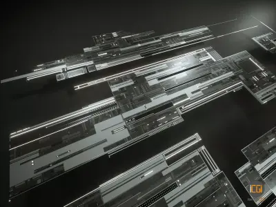 Tech Shapes TS2 Low-poly 3D model