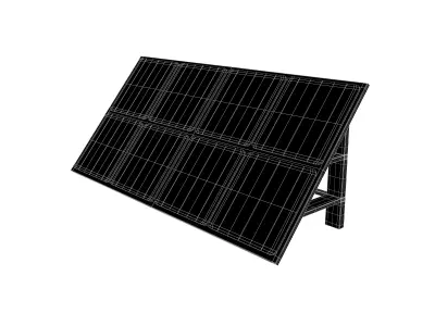 Solar Panel v1 001 Low-poly 3D model