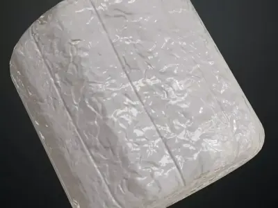 Industrial Rectangular HVAC Duct Metal PBR Seamless Texture