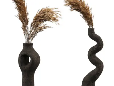 Decorative set with Bouquet 3D model