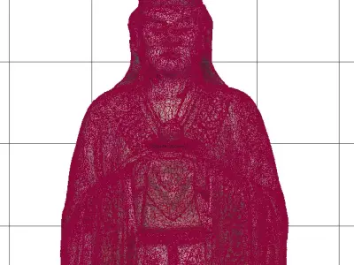 Deity Statue Sculpture20 3D model