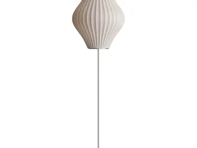 Bubble Lotus Floor Lamp Herman Miller Nelson Cigar 3D model