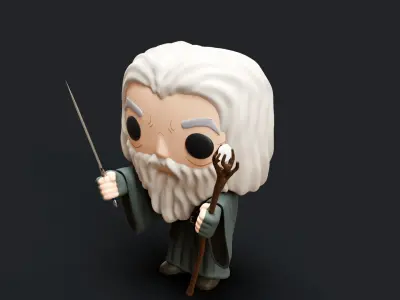 Funko Gandalf 3D model