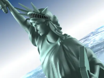 Statue Of Liberty USA 3D model