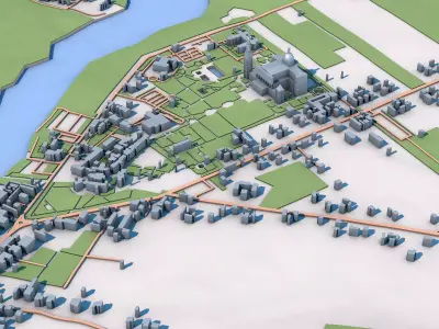 Basilica of Our Lady of Lichen Poland 3D model