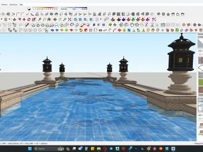 Classical swimming pool 3d model 3D model