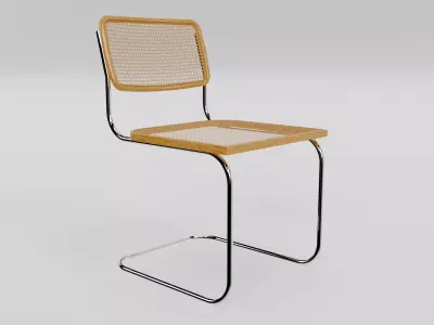 Rattan Chair Free low-poly 3D model