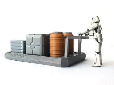 CUSTOM SCI FI GRAV SLED 3D print model