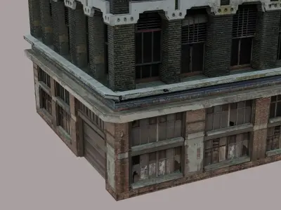 Residential Building Block  Free 3D model
