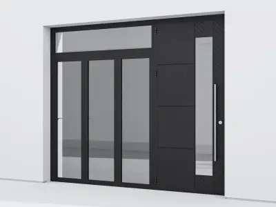 Aluminium door 267 3D model