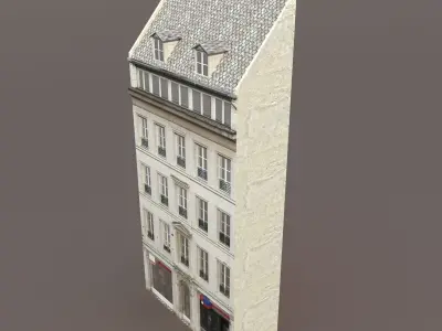 Apartment House 111 Low-poly 3D model