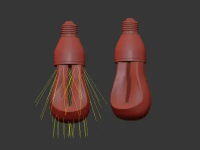 ORIGINAL PLUMEN 002 DIMMABLE LED 3D model