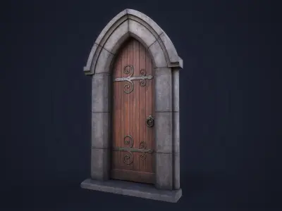 Set of front doors 3D Model Pack