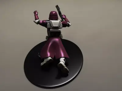 star wars 3d printable clone Galactic Marine Pose 1 3D print model