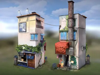 Tokyo Storefronts Low-poly 3D model