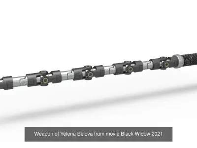 Weapons of Yelena Belova 3D Model Pack