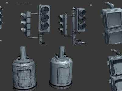 traffic light  3D model