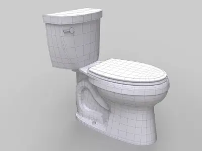 Toilet 3D model 5