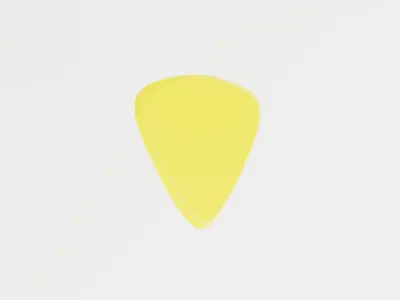 Pick Bass Guitar 3D model