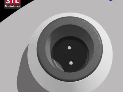 Hydroponic Planter - LANDER with Half Moon Design FILE 3D STL 3D print model