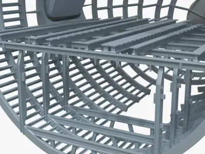  Airbus A320 Aircraft Nose Rib Lattice 