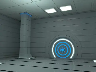 Sci Fi Warehouse 3D model