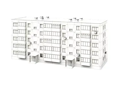 Procedural Soviet Building Generator 3D model
