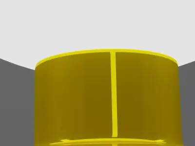 Table Lamp -  color - Black-Gold 3D model