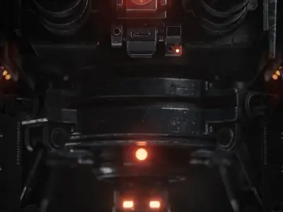 The Assault-bot Rawcorp  Low-poly 3D model